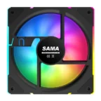 SAMA YF1203I Halo ARGB Fan - Black - Image 6