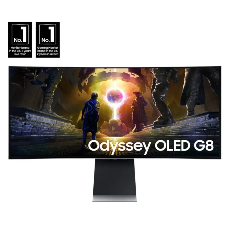 Samsung Odyssey G8 34″ LS34DG852S OLED G8 (G85SD) Ultra-WQHD 175Hz 0.03ms Curved Gaming Monitor
