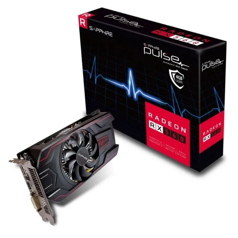 SAPPHIRE PULSE Radeon RX 560 2GB GDDR5 CrossFireX Support Video Card – Refurbished