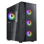 SilverStone SSST-FAB1B-PRO-V2 FARA B1 PRO V2 Sleek ARGB Lighting Tempered Glass Mid Tower ATX Chassis