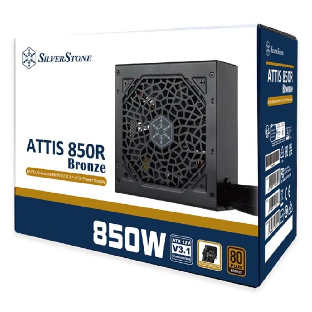 silverstone-sst-at850r-bf-attis-850r-80-plus-bronze-850w-atx - MegaComputer.pk SilverStone SST-AT850R-BF ATTIS 850R 80 PLUS Bronze 850W ATX 3.1 Power Supply