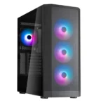 SilverStone SST-FA514X-BG FARA 514X ATX Mid-Tower Chassis with Dual Radiator Support, High Airflow and Captivating ARGB Lighting Black