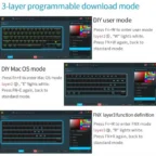 Skyloong GK61 White Tri-mode Wireless RGB Mechanical Keyboard – Yellow Switches - Image 3