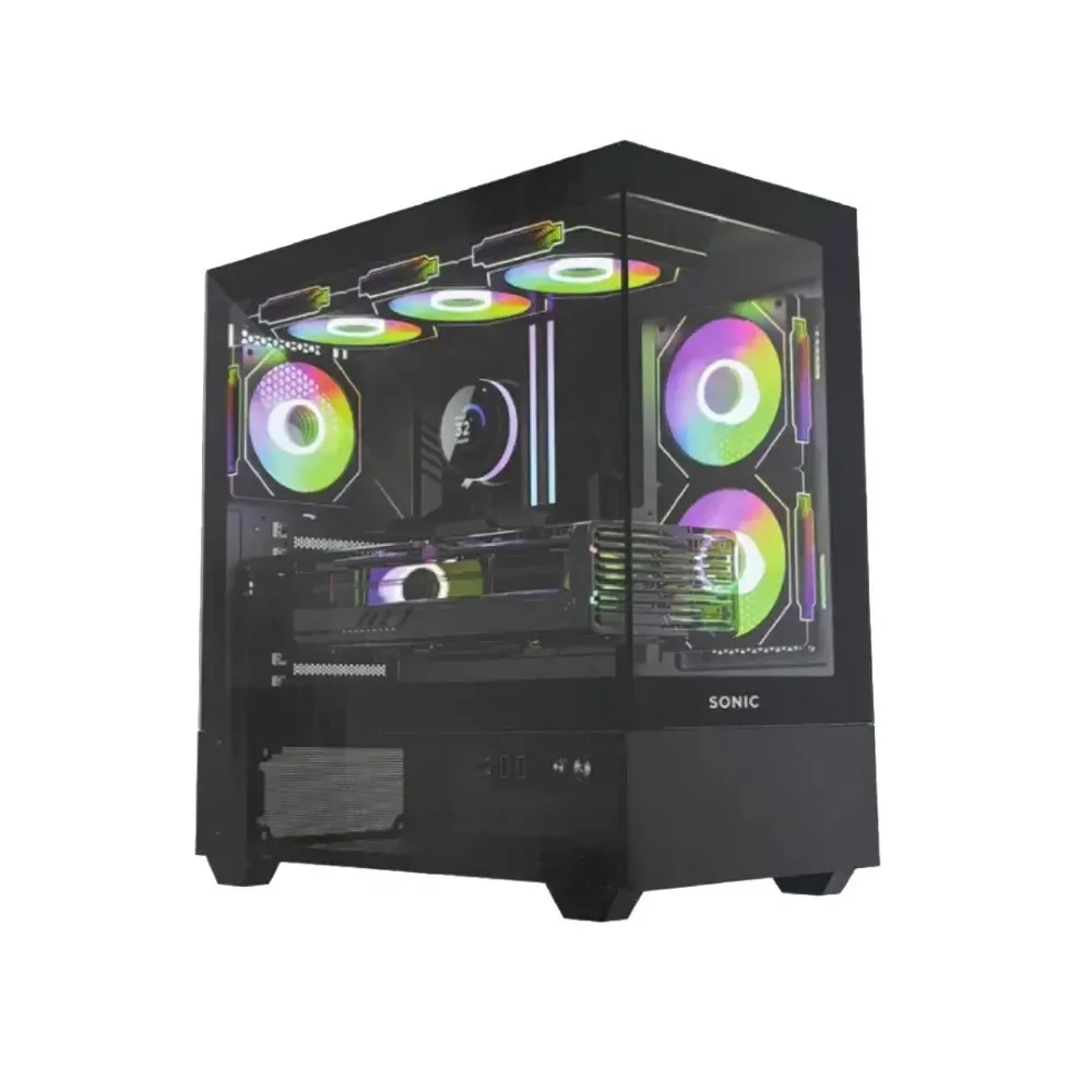 sonic-f301-argb-e-atx-gaming-chassis-black-with-3x-infinity Sonic F301 ARGB E-ATX Gaming Chassis – Black with 3x Infinity Fans