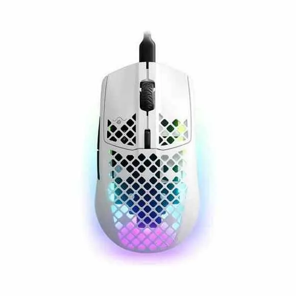 SteelSeries AEROX 3 2022 Snow 6 Buttons USB-C Wired Optical 8500 dpi Gaming Mouse