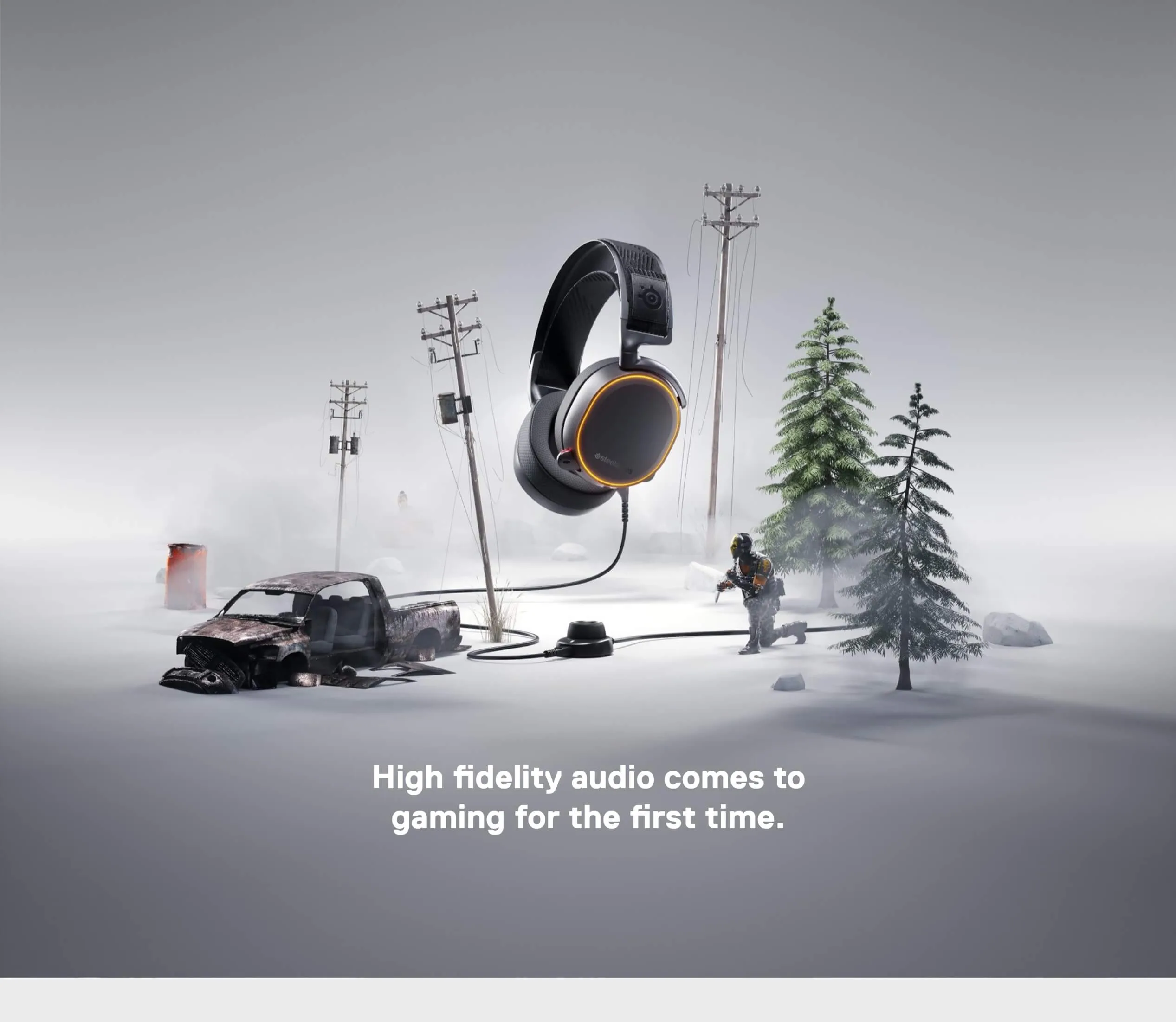 SteelSeries Arctis Pro RGB High Fidelity Gaming Headset - spec 1 - MegaComputer.pk