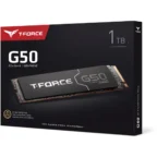 TeamGroup 1TB T-FORCE G50 NVMe PCIe 4.0 M.2 Internal SSD