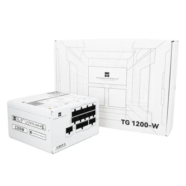 Thermalright ATX3.0 PCIE 5.0 1200W TG-1200-W GOLD Full MODULAR White Power Supply