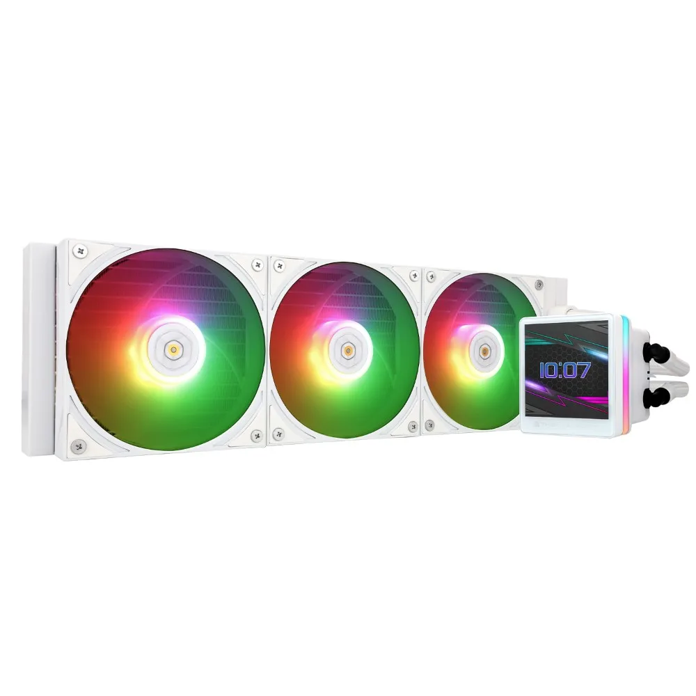 thermalright-grand-vision-360-white-argb-360mm-cpu-aio-liqui - MegaComputer.pk Thermalright Grand Vision 360 White ARGB 360mm CPU AIO Liquid Cooler,IPS LCD Screen