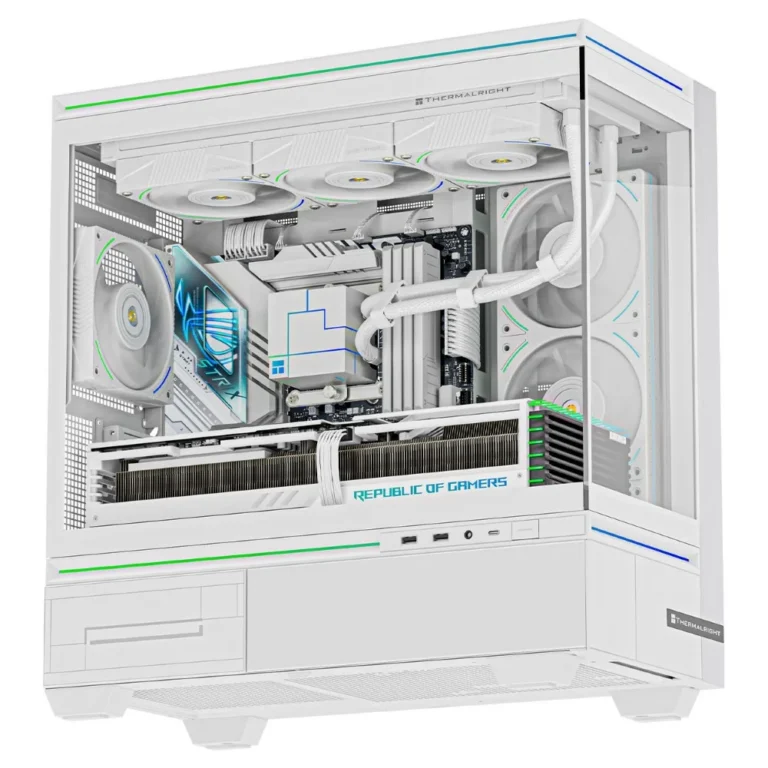 Thermalright TL-M10W Mid-Tower Micro-ATX Gaming Case – White