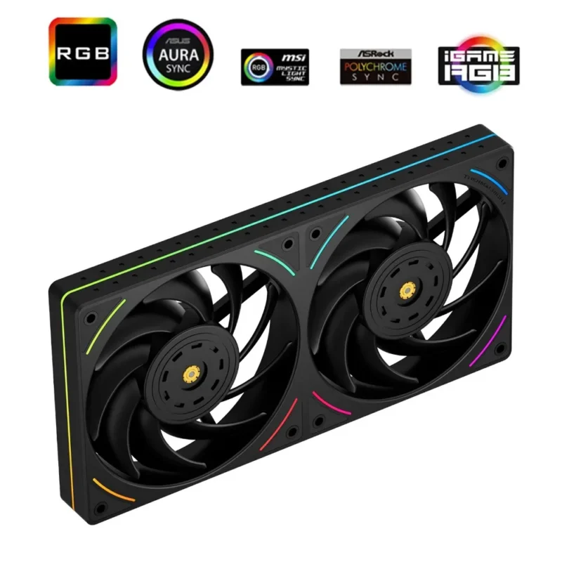 Thermalright TL-UB24 Computer Case Fan 2 IN 1 ARGB 240mm Case Fan – Black