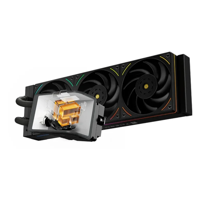 Thermalright Wonder Vision 360 UB ARGB Black CPU AIO Liquid Cooler  – Rotatable 6.67” Curved Screen 3D Effect 2K Resolution