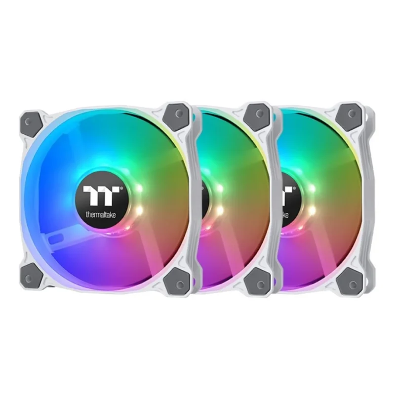 Thermaltake Pure 12 ARGB Sync Radiator Fan TT Premium Edition (3-Fan Pack) – White
