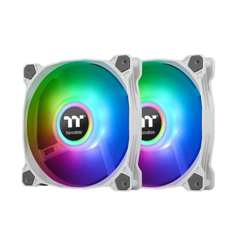 Thermaltake Pure Duo 12 ARGB Sync Radiator Fan (2-Fan Pack) – White