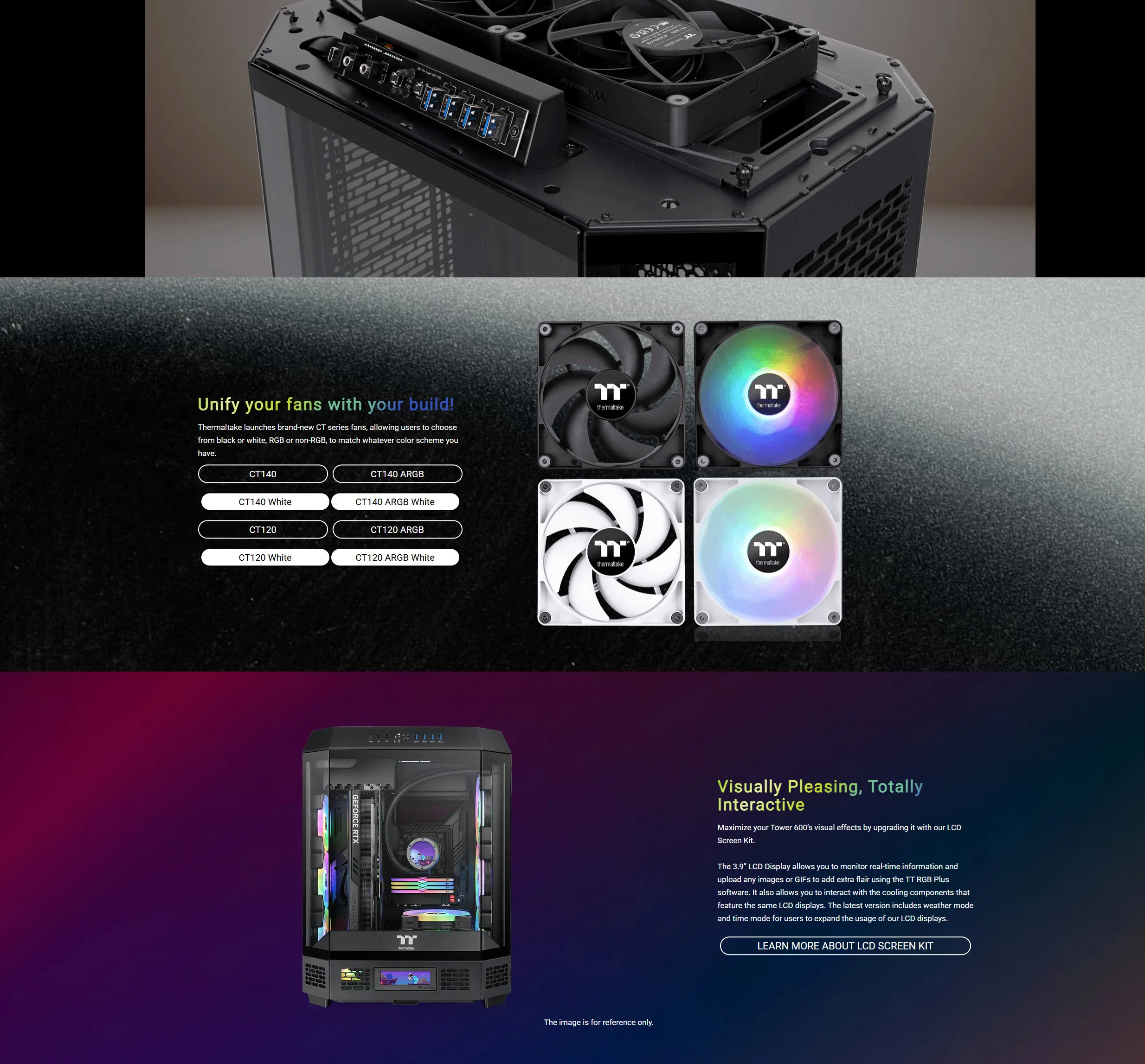 Thermaltake The Tower 600 Mid Tower Gaming Case - Black - spec 4 - MegaComputer.pk