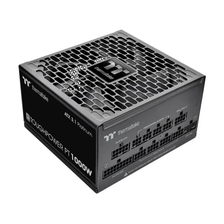 Thermaltake Toughpower PT 1000W 80 Plus Platinum Power Supply – ATX 3.1 600W 12V-2×6 Connector Included, Full Modular