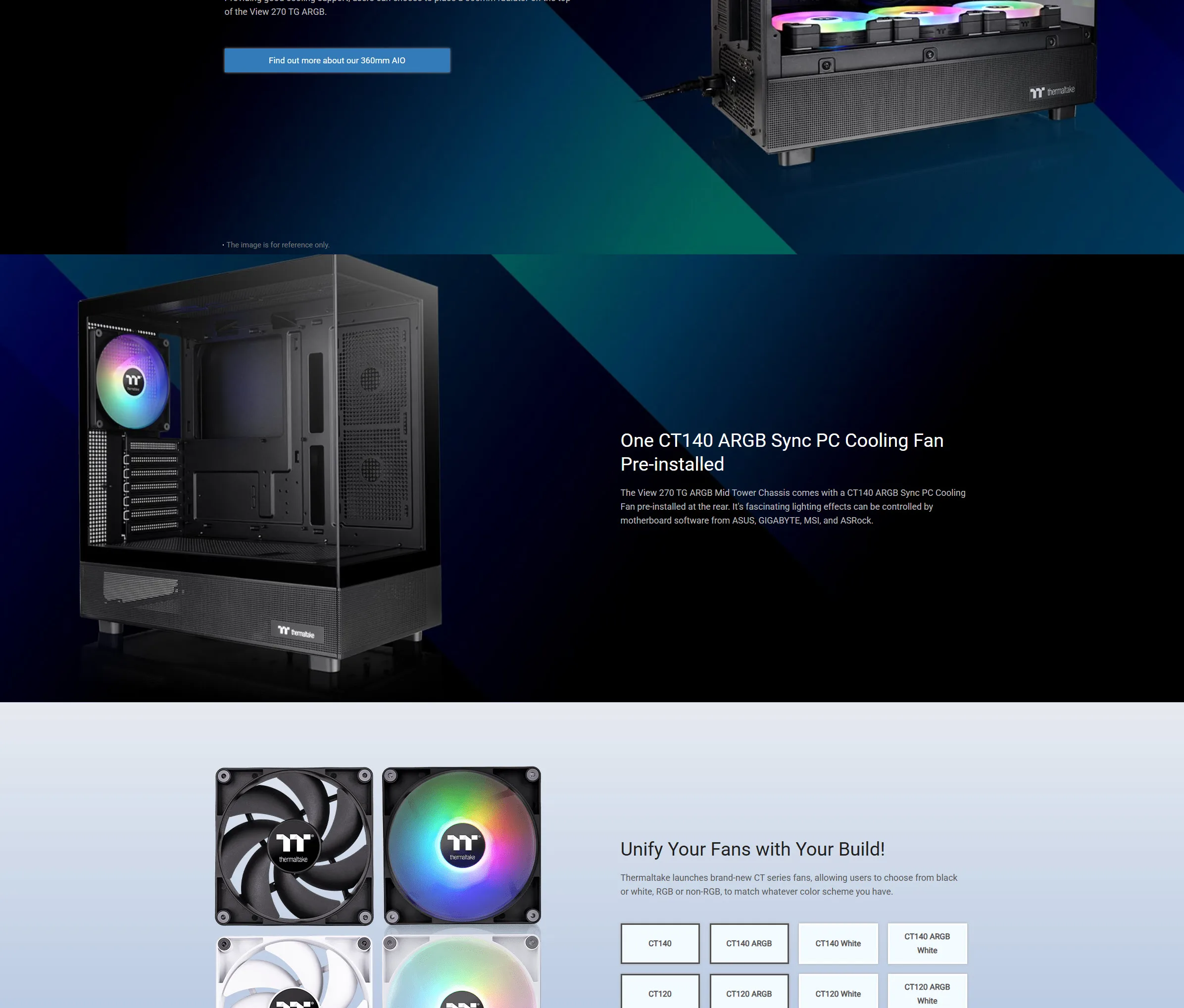 Thermaltake View 270 TG ARGB Mid Tower Gaming Case - Black - spec 2 - MegaComputer.pk