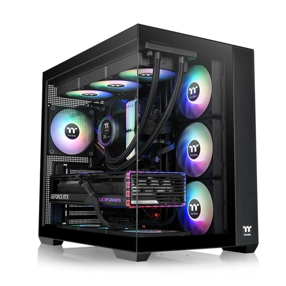 thermaltake-view-380-tg-argb-mid-tower-gaming-case-black - MegaComputer.pk Thermaltake View 380 TG ARGB Mid Tower Gaming Case – Black