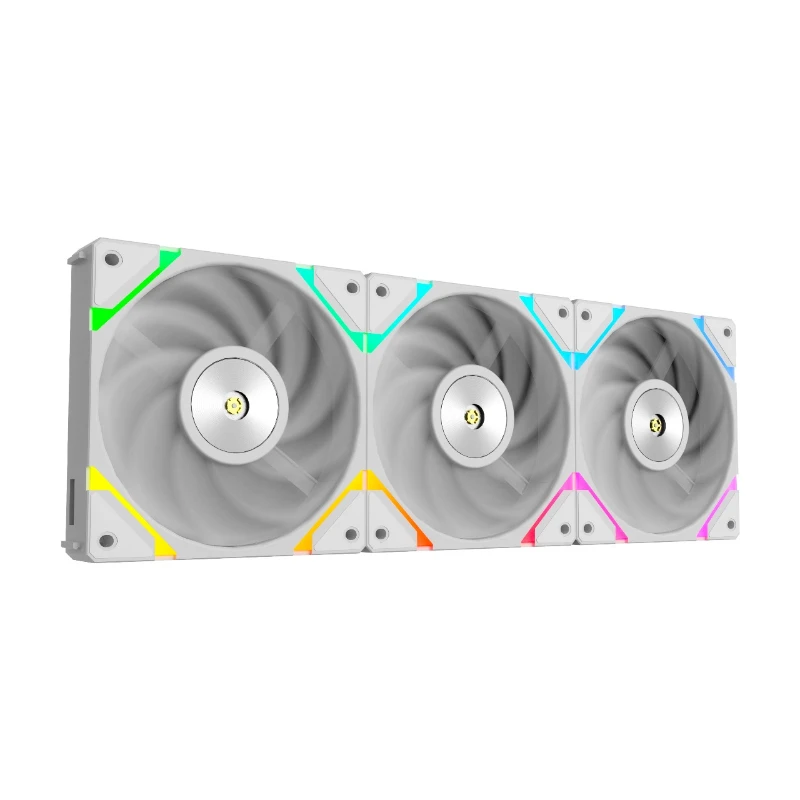 Thunder Ember TCS-45W 3 Pack White – (ARGB 120mm LED PWM Daisy-Chain)