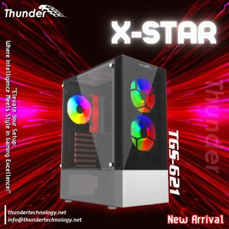 Thunder X-Star ATX Gaming PC Case with 3x 120mm RGB Fans