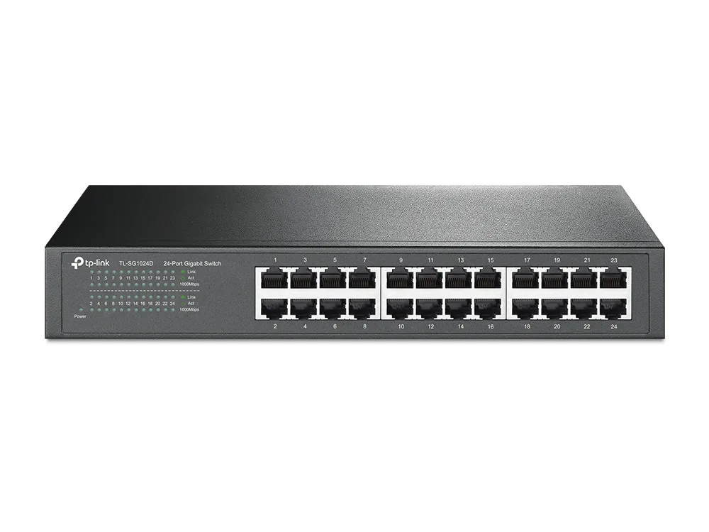 TP-Link TL-SG1024D 24-Port Gigabit Desktop/Rackmount Switch | Ver 9.0