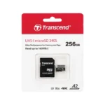 Transcend 256GB 340S UHS-I microSDXC Card with SD Adapter