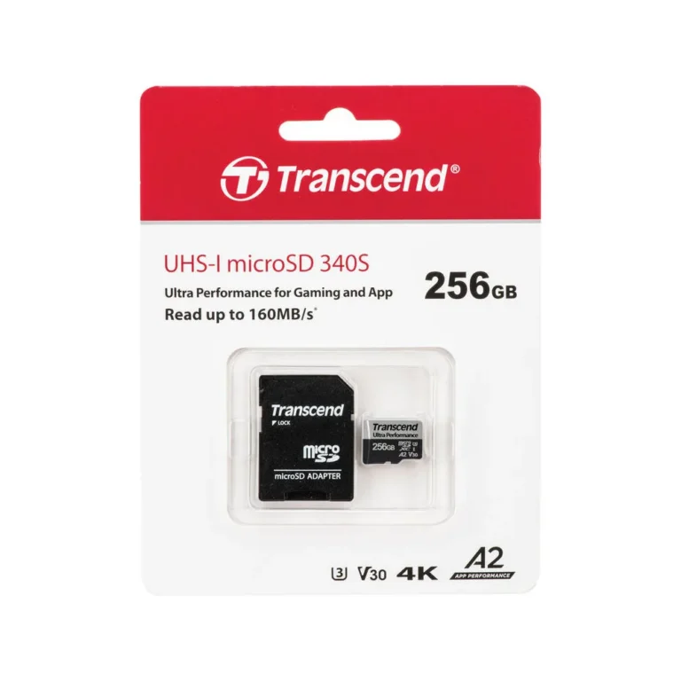 Transcend 256GB 340S UHS-I microSDXC Card with SD Adapter