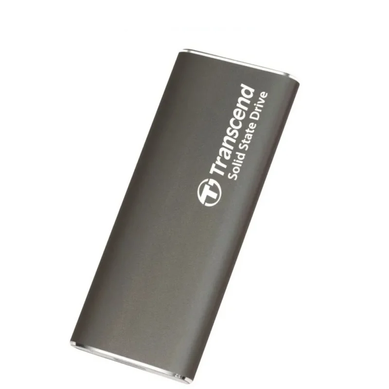Transcend ESD265C 1Tb External Solild State Drive Portable SSD Slim & Sleek Lightweight Aluminum casing Up to 1050 MB/sType A and C