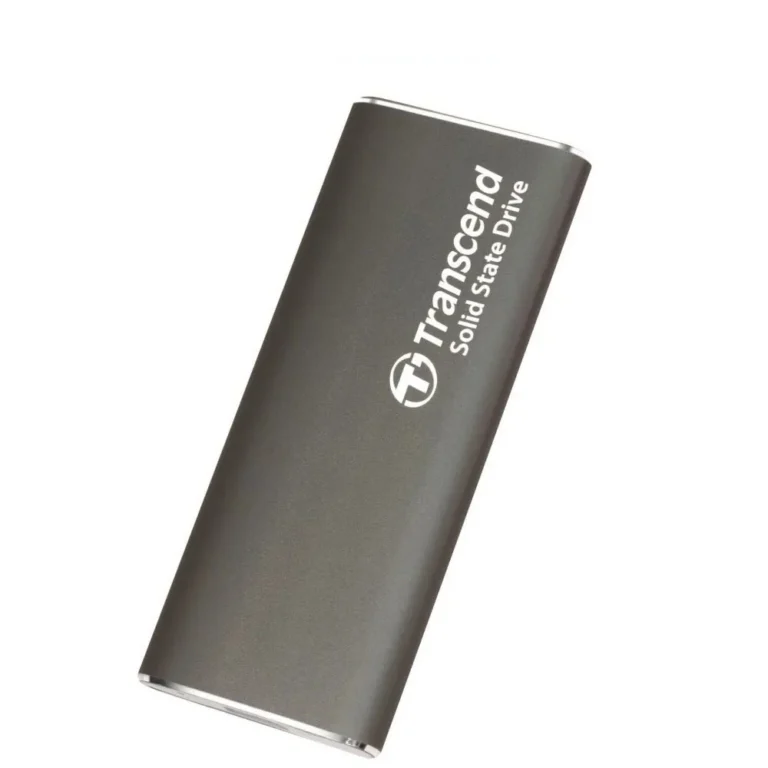 Transcend ESD265C 500GB External Solild State Drive Portable SSD Slim & Sleek Lightweight Aluminum casing Up to 1050 MB/sType A and C