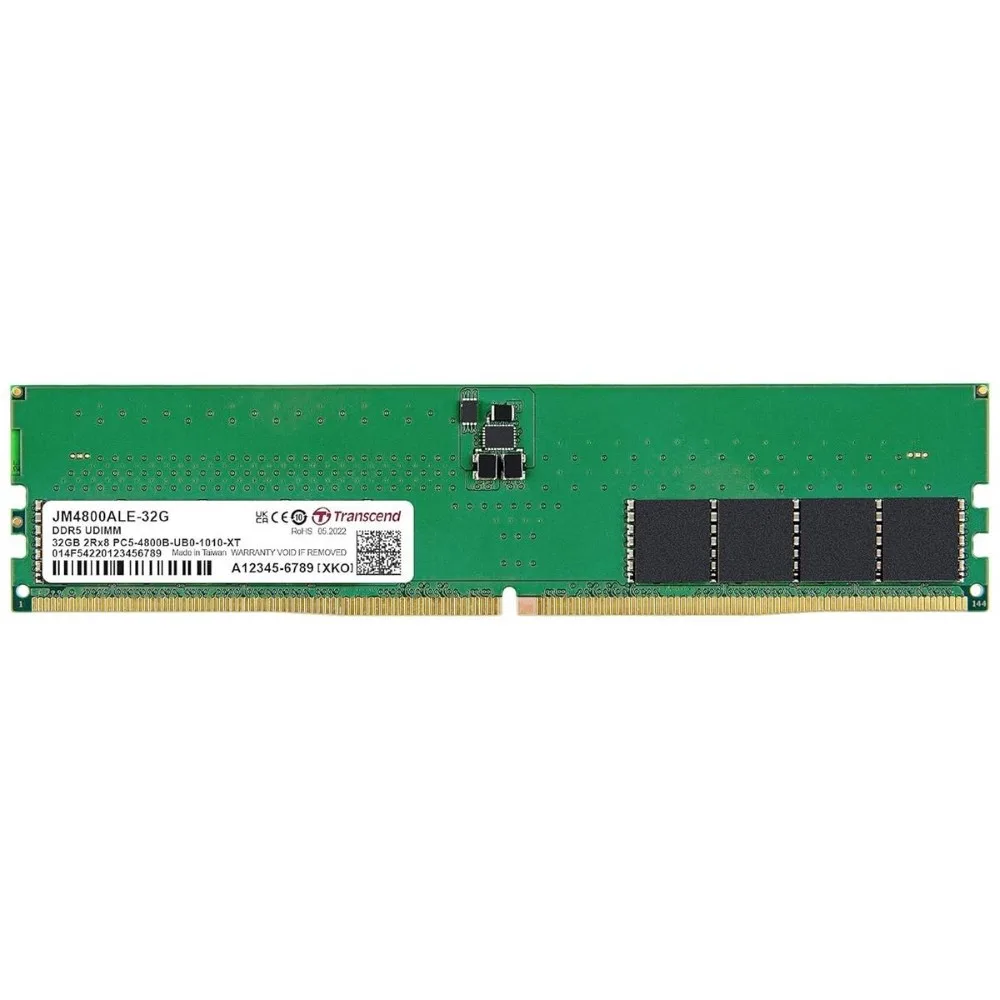 transcend-jetram-32gb-1x32gb-4800mhz-c40-ddr5-u-dimm-desktop Transcend JetRam 32GB (1x32GB) 4800MHz C40 DDR5 U-DIMM Desktop Memory