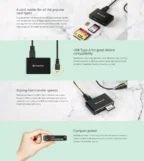 Transcend RDF8 USB 3.1 Gen 1 Card Reader - Black
