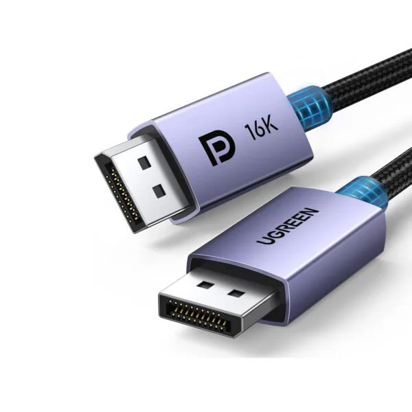 UGREEN 15384 16K DisplayPort Cable 2.1 (VESA Certified) FreeSync G-Sync Video Card Monitor 2 Meter