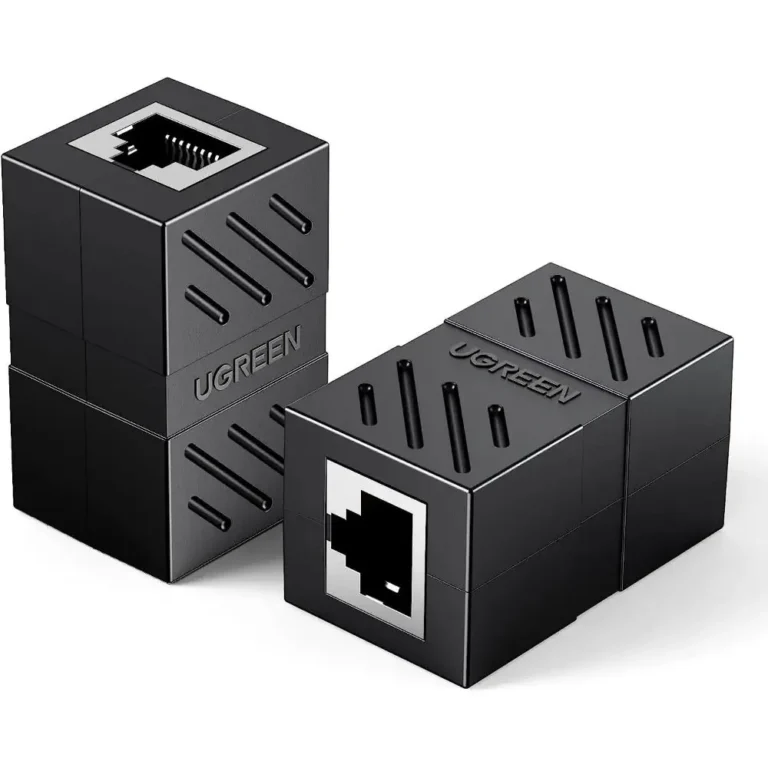 UGREEN 20390 RJ45 Ethernet Coupler for Cat7 Cat6 Cat5e Cable (Black)