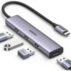 UGREEN 20841 4-in-1 USB-C Hub (Grey) - Image 3