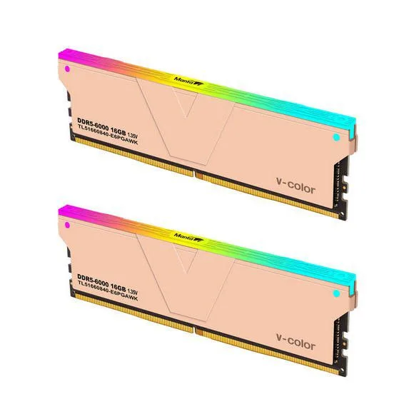 V-Color DDR5 Gaming Memory RGB 32GB(16GBx2) 6000MHz CL40 Memory Kit