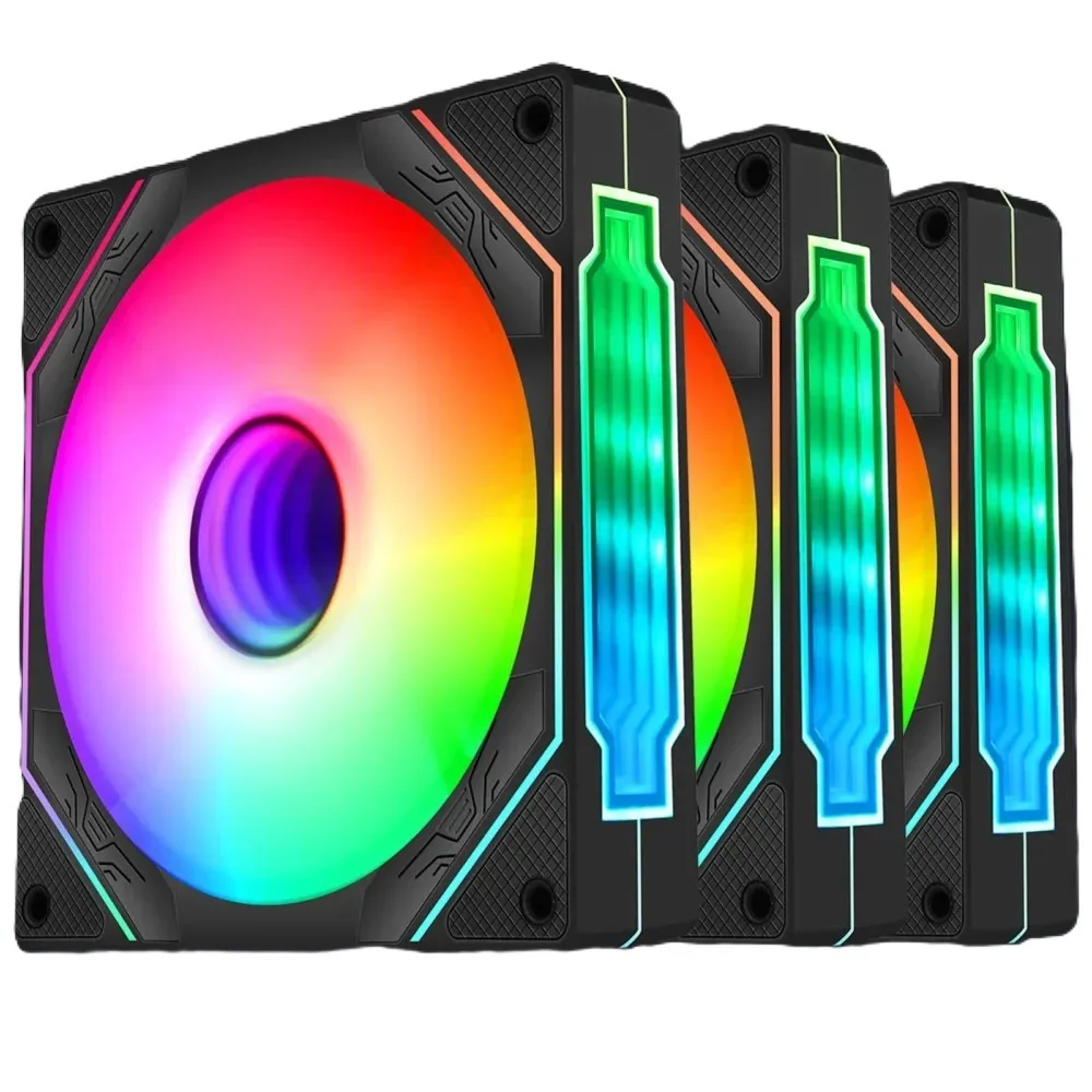vortex-enigma-argb-infinity-3-in-1-reverse-blade-cooling-fan - MegaComputer.pk VORTEX ENIGMA ARGB Infinity 3-in-1 Reverse Blade Cooling Fan Kit with Controller – Black