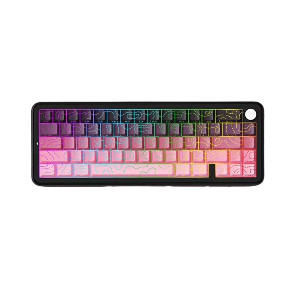 xinmeng-beat65-wired-8k-hz-low-latency-magnetic-switch-mecha - MegaComputer.pk XINMENG Beat65 Wired 8K HZ Low-latency Magnetic Switch Mechanical Keyboard – Pink