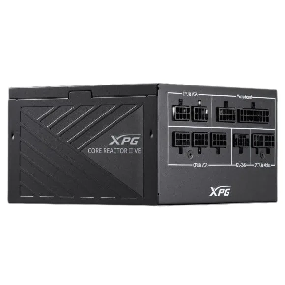 XPG Core Reactor II VE 850W, ATX3.0 and ATX3.1, 80 Plus Gold, ATX, Fully Modular Power Supply