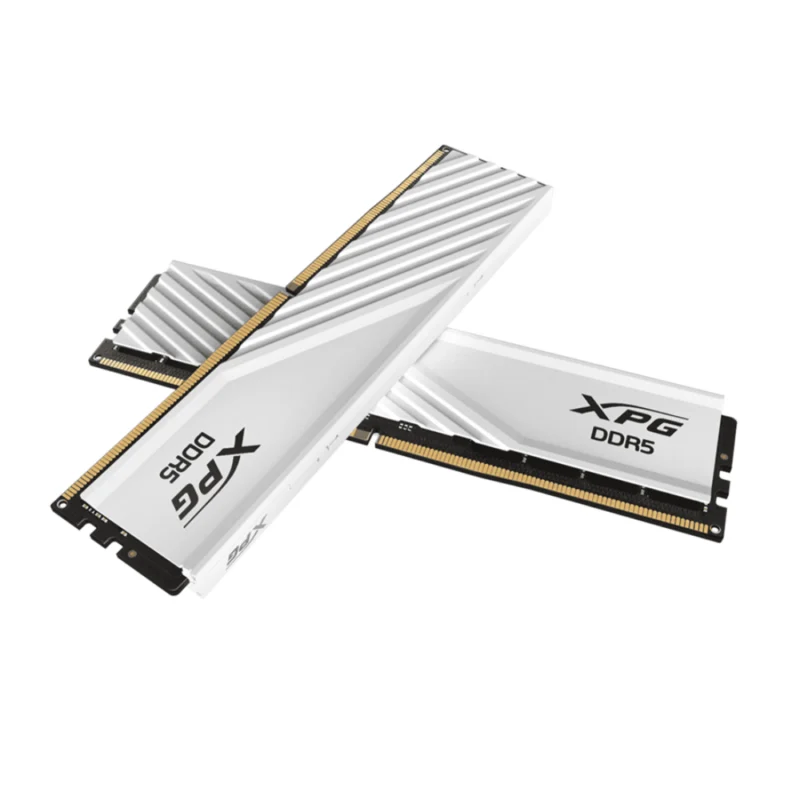 XPG Lancer Blade DDR5 6000MHz CL30 64GB (2x32GB) PC5-48000 RAM 288-Pins UDIMM Desktop Memory Kit (White)