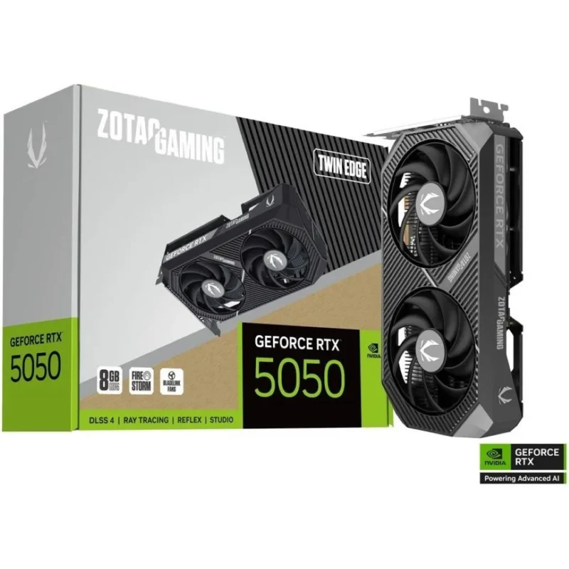 ZOTAC Twin Edge GAMING GeForce RTX 5050 8GB GDDR6 PCI Express 5.0 x8 Graphics Card