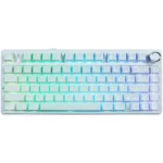AULA F75 Gasket Mechanical Keyboard, 75% Wireless Hot Swappable Gaming Keyboard with Five-Layer Padding&Knob, Bluetooth/2.4GHz/USB-C, RGB, White Contour Contour Star Vector Switches