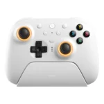 8BitDo Ultimate 2 Wireless Controller – TMR Joysticks, Hall Effect Triggers, 1000Hz Polling Rate, RGB Charging Dock Gaming Controller (White)