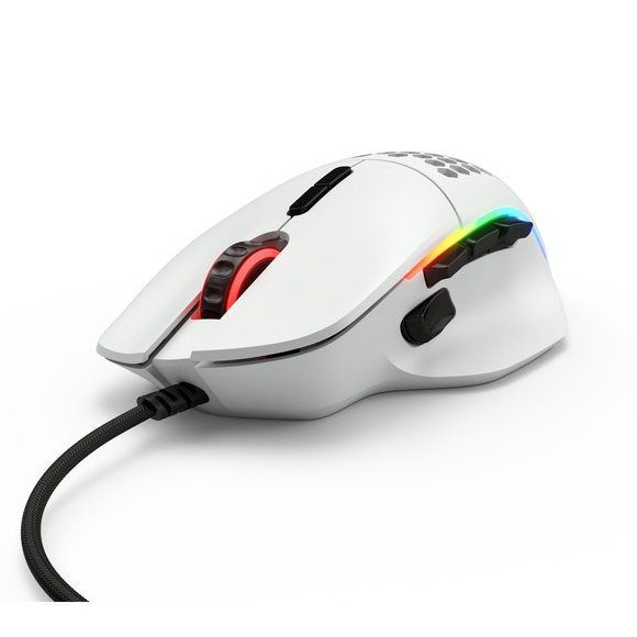 1-1422.jpg Glorious Model I White 9 Buttons 1 x Wheel USB-A 2.0 Wired 19000 dpi Gaming Mouse - Image 1