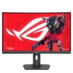 Asus ROG Strix XG27WCS USB Type-C Gaming Monitor 27-inch 2560x1440 Curved 180Hz (Above 144Hz) 1ms (GTG) Fast VA Extreme Low Motion Blur Sync USB Type-C FreeSync DisplayWidget Center tripod socket HDR