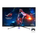 Asus ROG Swift PG43UQ DSC G-SYNC Compatible Gaming Monitor 43-inch 4K UHD (3840 x 2160) 144Hz G-Sync compatible ready DSC DisplayHDR™ 1000 DCI-P3 90% Adaptive Sync Shadow Boost