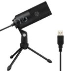 Fifine K669B Cardioid USB Condenser Microphone with Tripod
