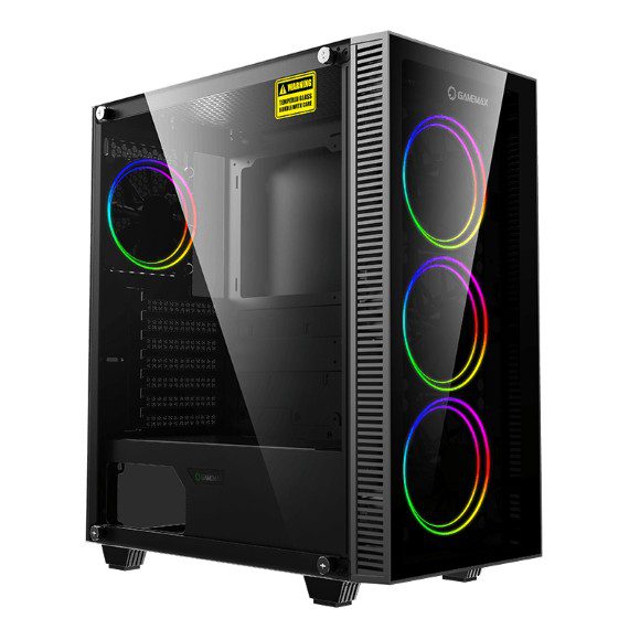 1-1825.jpg GameMax Draco XD With Dual RING ARGB Fan Mid Tower Gaming Case - Image 1
