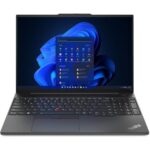 Lenovo ThinkPad E16 Gen 2 Intel Core Ultra 5 125U 1x 8GB SO-DIMM DDR5-5600 512GB SSD M.2 2242 PCIe 4.0x4 NVMe 16" WUXGA (1920x1200) IPS 300nits Anti-glare Backlit, English (EU) NO OS Black