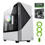 GameMax Conctac COC Mid Tower Gaming Case - White