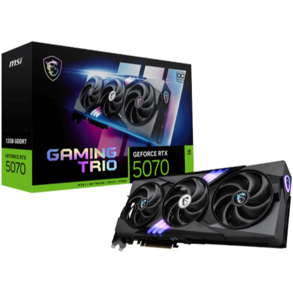 1-2032.jpg MSI GeForce RTX 5070 12GB Gaming Trio OC Graphics Card - Image 1